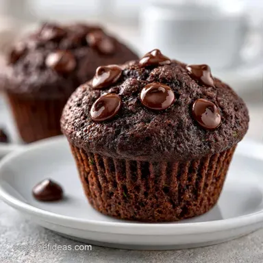 Chocolate Zucchini Muffins in 33 Minutes Recipe Card