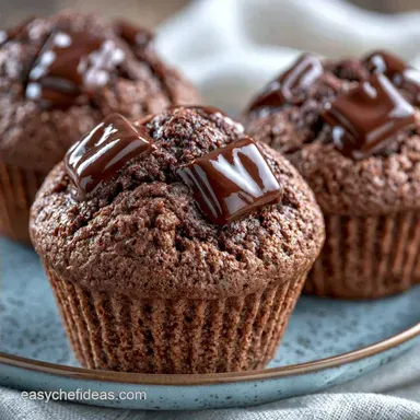 Chocolate Zucchini Muffins in 40 Minutes