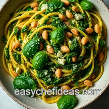 Quick & Easy Pesto Pasta Recipe: My Family's Favourite Delight Recipe Card