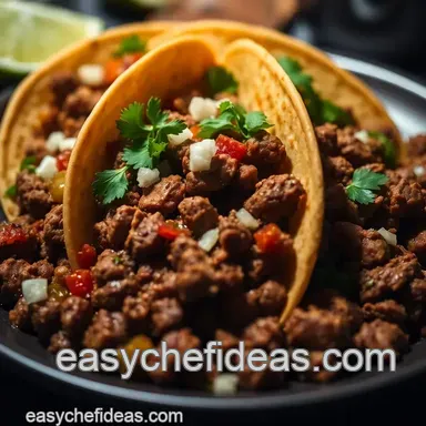 Classic Beef Tacos: A Flavorful Twist on Mexican Recipes with Beef Recipe Card