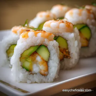 Boston Roll Sushi Recipe: Easy Shrimp, Avocado, and Cucumber Recipe Card