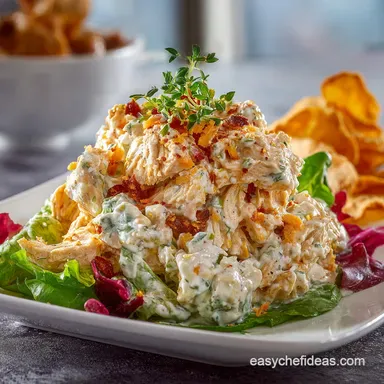 The Classic Buffalo Chicken Salad Creamy Crunchy HighProtein Lunch Recipe Card