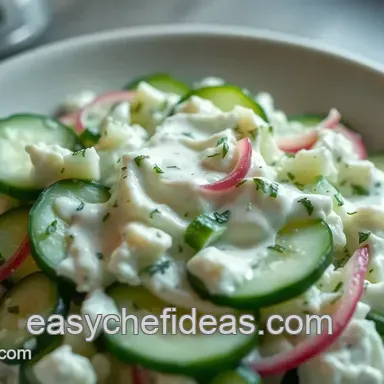 Classic Creamy Cucumber Salad with Sour Cream – Easy, Refreshing & Herb-Infused