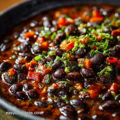 Cuban Style Black Beans: The Chefs Authentic Frijoles Negros Recipe Recipe Card