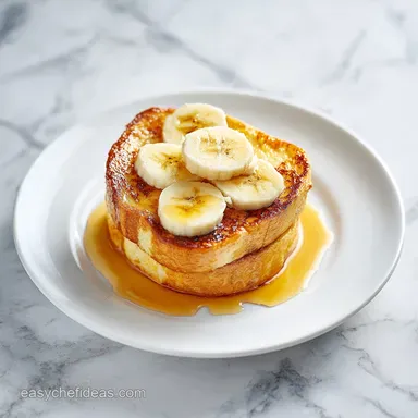 French Toast Recipe: Custard Centered for 4 Servings Recipe Card