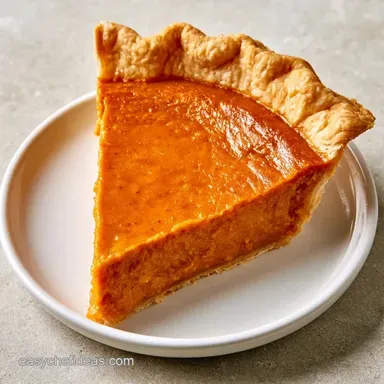 Classic Pumpkin Pie for 8 Servings Recipe Card
