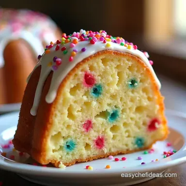 Nothing Bundt Cake Confetti Cake Copycat Easy Baking Fun Recipe Card