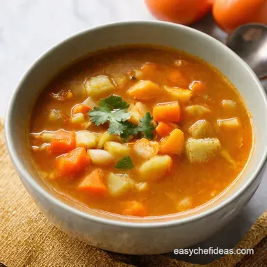 Cozy Crockpot Vegetable Soup Recipe A Hug in a Bowl Recipe Card