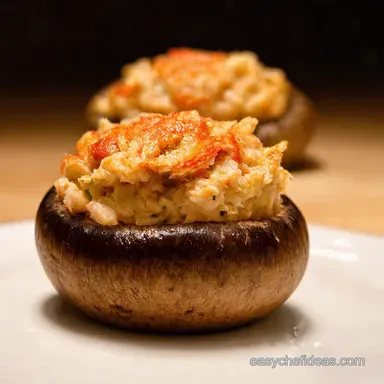 Crab Stuffed Mushroom Recipe Crabulous Seafood Sensations Recipe Card