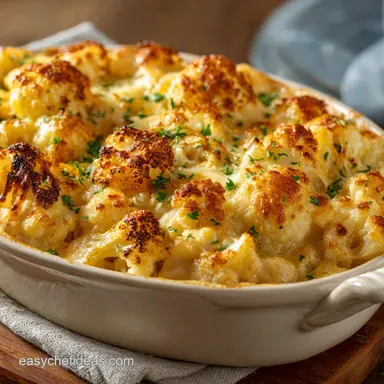 Cauliflower Mac and Cheese Recipe: Creamy, Healthy, and Low-Carb Recipe Card