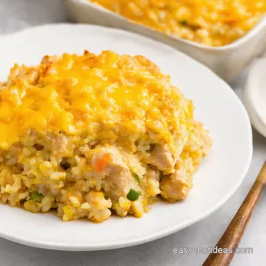 Cheesy Chicken Rice Casserole No Canned Soup So Easy