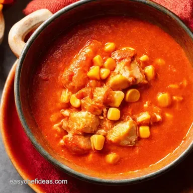 Chicken and Corn Chowder Southern Comfort in a Bowl Recipe Card