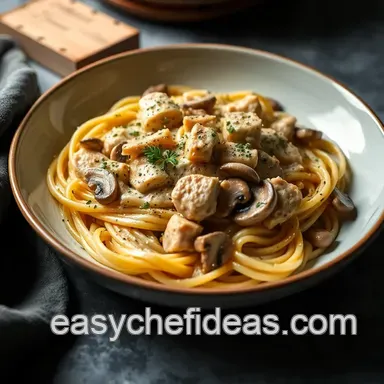 Ultimate Creamy Chicken Marsala Pasta: A Delicious Cozy Meal! Recipe Card