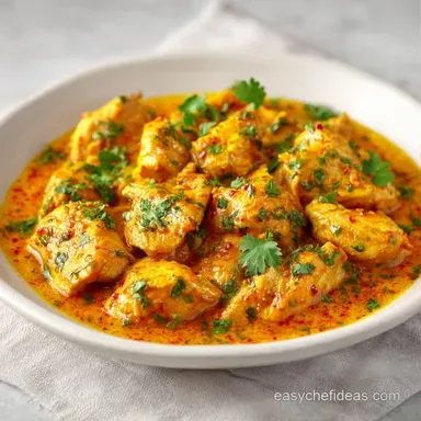 Chicken Thigh Curry Recipe for 4 Recipe Card