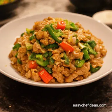 Creamy Coconut Pork Mince Stir Fry Southeast Asian Delight Recipe Card