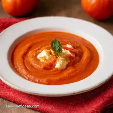 Cottage Cheese Tomato Soup Comfort Food with a Twist Recipe Card