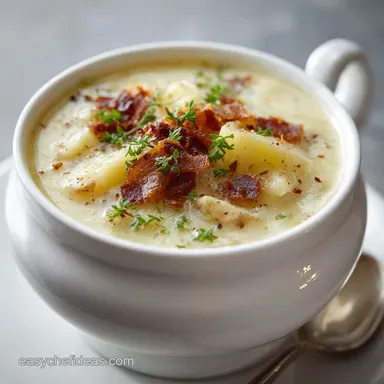 Crockpot Potato Soup with Frozen Hashbrowns in 6 Hours 40 Minutes Recipe Card