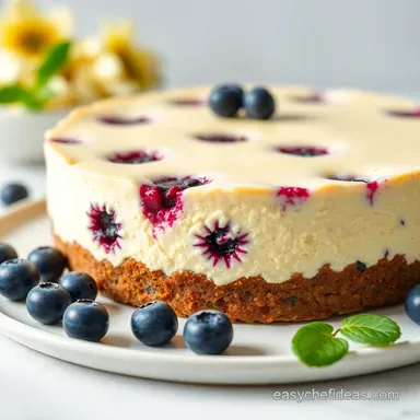 Creamy Blueberry Cheesecake Recipe: My Family's Favourite! Recipe Card