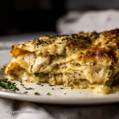Chicken Alfredo Lasagna My Creamy Dreamy Secret Recipe Recipe Card