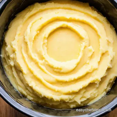 Creamy Crock Pot Mashed Potatoes Recipe Effortless Comfort Recipe Card