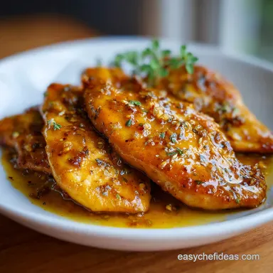Creamy Garlic Butter Chicken in 26 Min Recipe Card