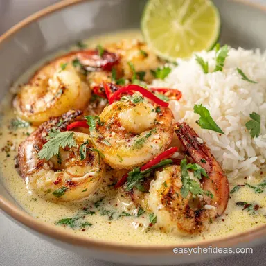 Garlic Shrimp in Coconut Milk Recipe: Quick, Decadent 30-Minute Dinner Recipe Card