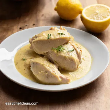 Creamy Lemon Chicken My GoTo recette blanc de poulet Recipe Card