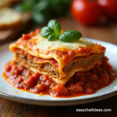 The Ultimate HomeStyle Lasagna with Ricotta Cheese Recipe Recipe Card