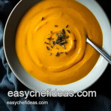 Creamy Pumpkin Soup: My Roasted Secret! So Cozy! Recipe Card