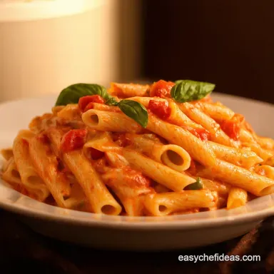 Easy Pasta Dinner Creamy Tomato Basil Ready in 30 Recipe Card