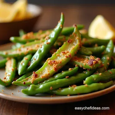 Snap Happy Crispy LemonGarlic Air Fryer Sugar Snap Peas Recipe Card