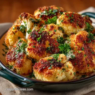 Ultimate Crispy Baked Cauliflower Recipe OvenFried Crunch Recipe Card