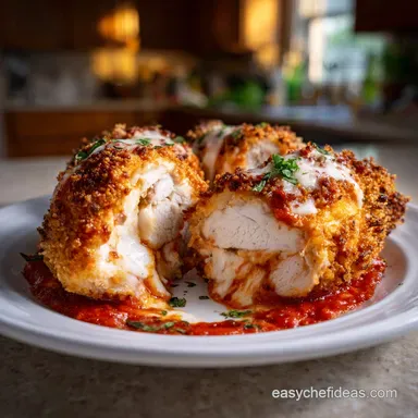 Crispy Baked Chicken Parmesan Rolls Easy Chicken P: Ultra-Crispy Baked! Recipe Card