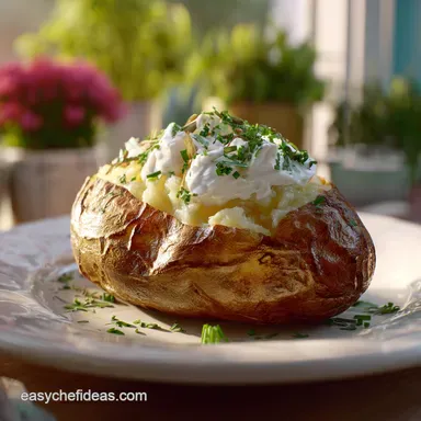 Baked Potato in Oven for 4 Servings: Crispy and Fluffy