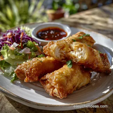 Buffalo Chicken Egg Rolls: Ultra-Crispy Appetizer Recipe Recipe Card