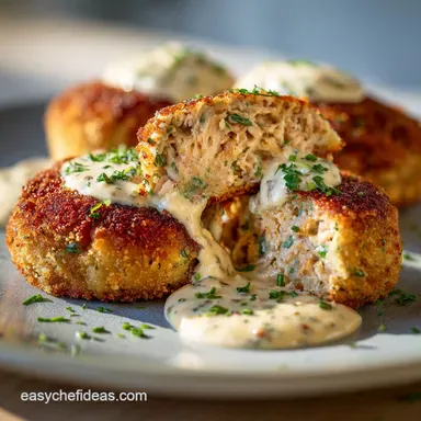 Proper Canned Tuna Croquettes Recipe Creamy B&eacute;chamel Style Recipe Card