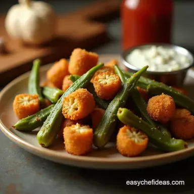 The Best Southern Fried Okra Recipe Crispy Never Slimy Recipe Card