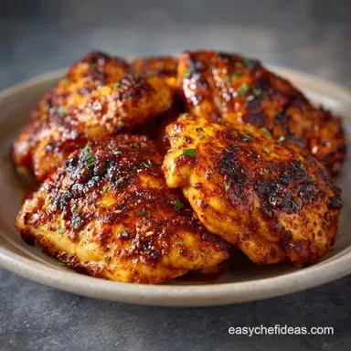 Crispy Chicken Thighs in 40 Minutes Recipe Card