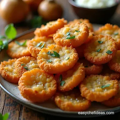 Golden Crunch Crispy Fried Sliced Mushrooms with Herb Salt Recipe Card