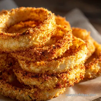Healthy Baked Onion Rings: Ultra-Crispy Low Fat Panko Recipe