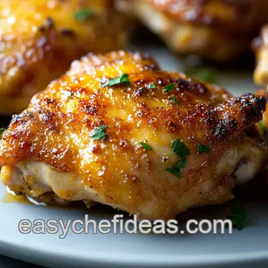 Juicy Chicken Thighs in Oven: Crispy & Easy Recipe! Recipe Card
