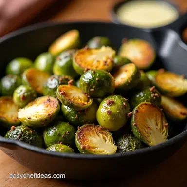 The Ultimate Crispy ParmesanCrusted Roasted Brussels Sprouts Recipe Card