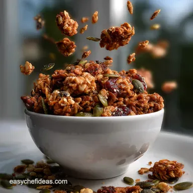Pumpkin Granola: Shatteringly Crisp Baking Recipe Card