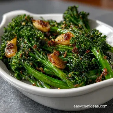 Roasted Broccoli Rabe with Lemon: Crispy Easy Recipe Recipe Card