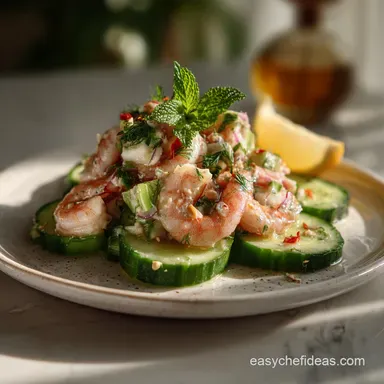 Shrimp Salad on Cucumber Slices: Ultra-Crisp, No-Soggy Bites