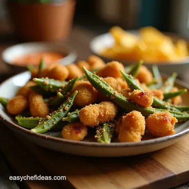 The Ultimate Crispy Southern Fried Okra Recipe No Slime Recipe Card