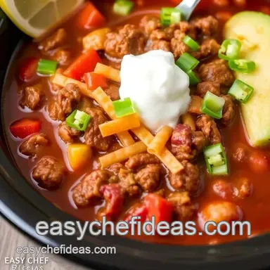How to Make the Best Crockpot Ground Beef Taco Soup - Easy & Yummy Recipe Card