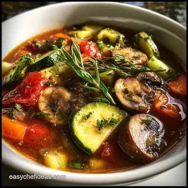 Delicious Daniel Fast Vegetable Soup Quick Healthy Recipe with Fresh