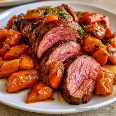 Dutch Oven Top Round Roast for 8 Servings
