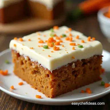 The Best Easy Carrot Sheet Cake with Tangy Cream Cheese Frosting Recipe Card